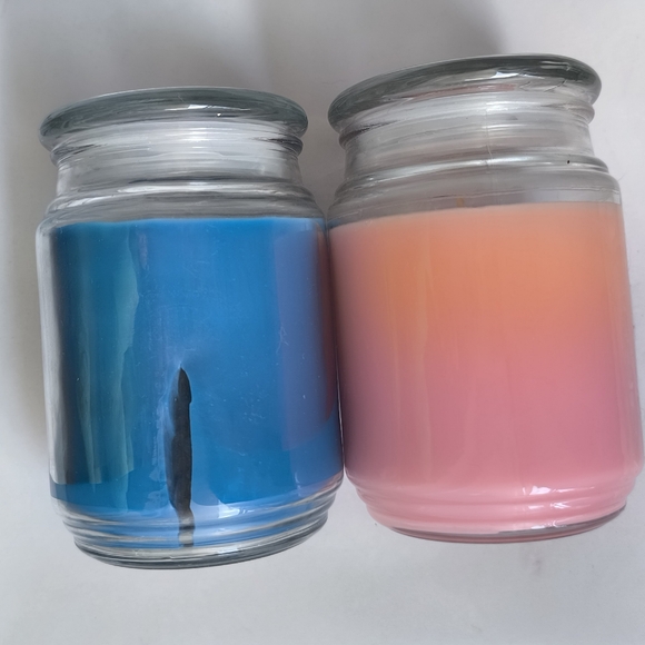 CANDLE-LITE Ocean Blue Mist And English Flower Garden Two Jumbo Candle S… - Picture 9 of 13